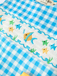 Load image into Gallery viewer, Fish Embroidery Smocking Plaid Baby Boy Romper

