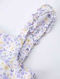 Load image into Gallery viewer, Spring Floral Girls Ruffle Bow Spaghetti Strap Dress
