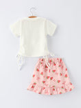 Load image into Gallery viewer, Girls' Spring Short-sleeved "Berry Sweet" Printed Top and Skirt Set
