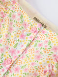 Load image into Gallery viewer, Spring Floral Girls Ruffle Dress With Bow Straw Hat Set
