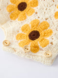 Load image into Gallery viewer, Summer Sunflower Baby Crochet Romper
