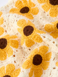 Load image into Gallery viewer, Summer Sunflower Baby Crochet Romper
