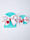 Load image into Gallery viewer, Back-to-school Apple Applique Girls Hairpin 4 Inches/6.25 inches
