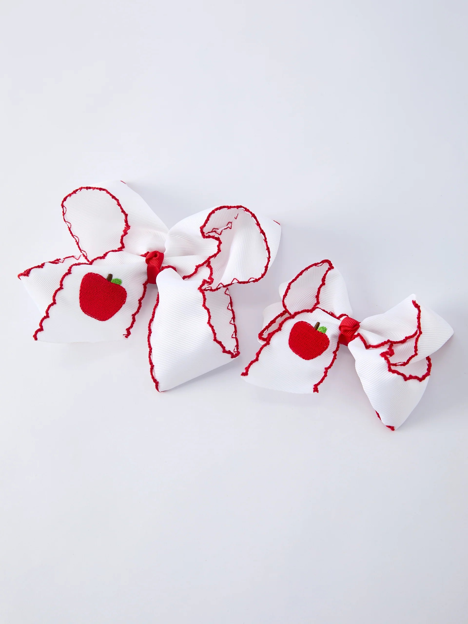 Back-to-school Apple Applique Girls Hairpin