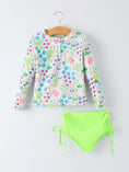 Load image into Gallery viewer, Summer Chicken Print Girls Long Sleeve Swim Set
