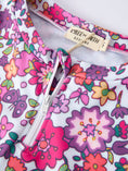 Load image into Gallery viewer, Hot Pink Summer Floral Girls Long-Sleeved Swimsuit Set
