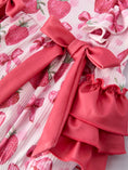 Load image into Gallery viewer, Summer Strawberry Bow Baby Girl Romper
