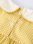 Load image into Gallery viewer, Yellow Goose Embroidered Smocked Plaid Dress
