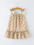 Load image into Gallery viewer, Floral Daisy Girl Spaghetti Strap Dress
