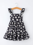 Load image into Gallery viewer, Girls Daisy and Mustard Yellow Dress 2-piece Set
