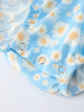 Load image into Gallery viewer, "MAMA'S BESTIE "Daisy Smocked Baby Girl Romper
