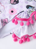 Load image into Gallery viewer, Girls Butterfly Long Sleeve Ruffle Swimsuit Set
