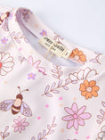 Load image into Gallery viewer, Girls Floral Bee Long Sleeve Ruffle Swimsuit Set
