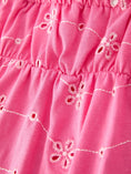 Load image into Gallery viewer, Pink Color Girl Bow Strap Ruffle Dress
