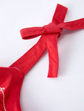 Load image into Gallery viewer, Red Color Girl Bow Strap Ruffle Dress
