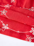 Load image into Gallery viewer, Red Color Girl Bow Strap Ruffle Dress
