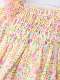 Load image into Gallery viewer, Floral Girls Smocked Ruffle Romper

