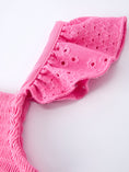 Load image into Gallery viewer, Pink Girl Smocked Ruffle Dress
