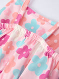 Load image into Gallery viewer, Girl Colorful Floral Ruffle Sling Flared Jumpsuit
