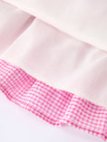 Load image into Gallery viewer, Colorblock Gingham Girls Ruffle Dress
