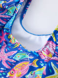 Load image into Gallery viewer, Ocean Fish Print Girls Two Piece Swimsuit

