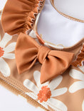Load image into Gallery viewer, Daisy Floral Girls Ruffle Two Piece Swimsuit

