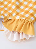 Load image into Gallery viewer, Summer Sunflower Plaid Girls Two Piece Swimsuit

