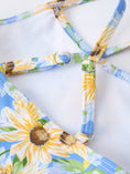 Load image into Gallery viewer, Summer Sunflower Plaid Girls Two Piece Swimsuit
