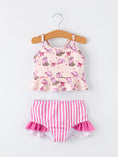 Load image into Gallery viewer, Western Girls Two Piece Swimsuit Ruffle
