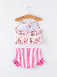 Load image into Gallery viewer, Western Girls Two Piece Swimsuit Ruffle
