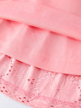 Load image into Gallery viewer, Pink Eyelet Embroidered Girl Short Sleeve Dress
