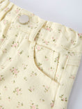 Load image into Gallery viewer, Flower Letter Girl Short Sleeve Top Denim Skirt Set
