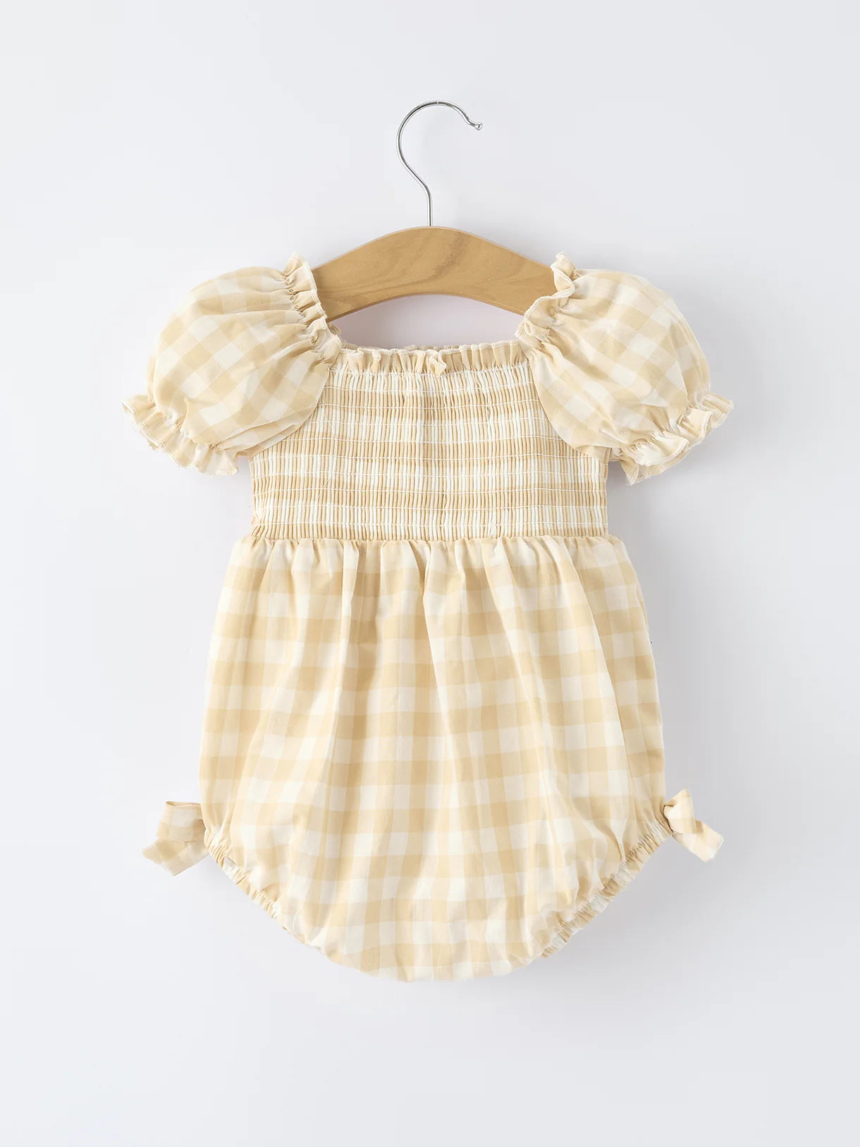 Plaid Girl Romper