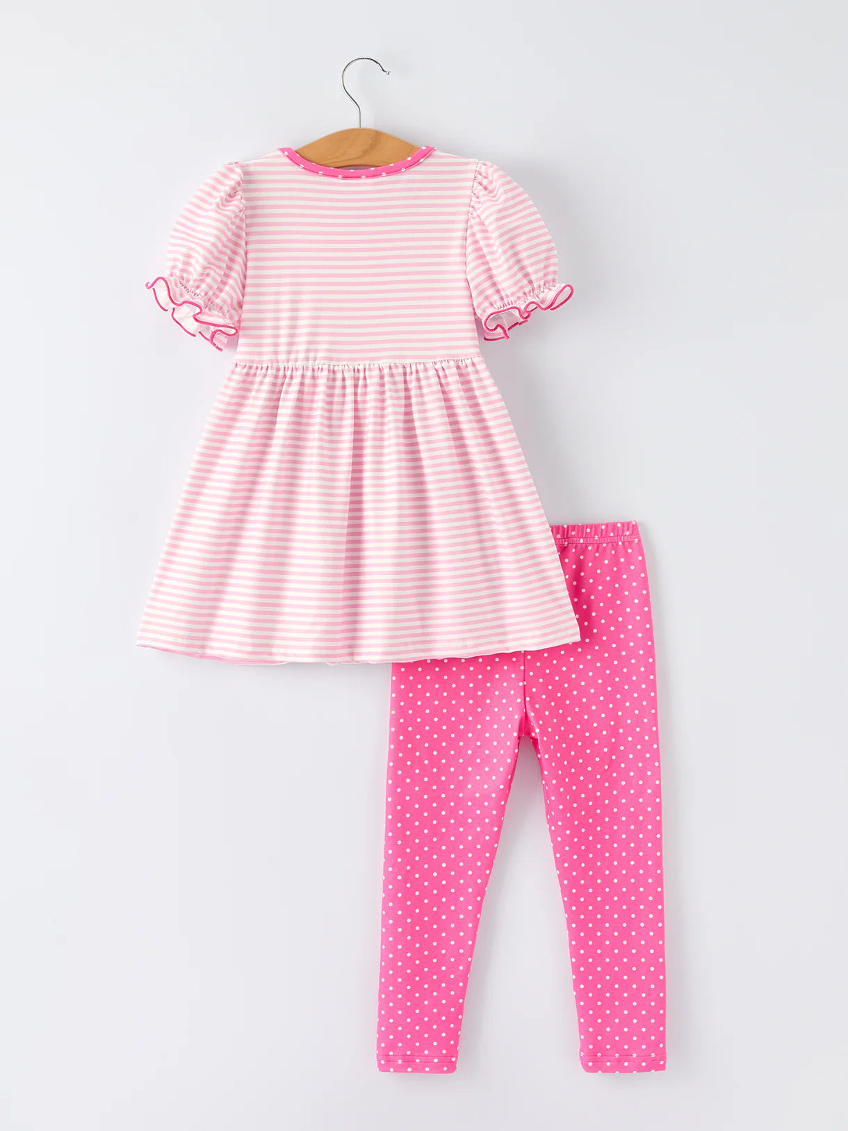 Back To School Girls' Pencil Applique Striped Set