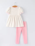 Load image into Gallery viewer, Back To School Girls' Apple Applique Set with Pockets
