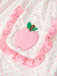 Load image into Gallery viewer, Back To School Girls' Apple Applique Set with Pockets
