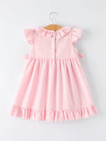 Load image into Gallery viewer, Back to School Pencil Plaid Girls Smocked Ruffle Collar Dress
