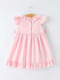 Load image into Gallery viewer, Back to School Pencil Plaid Girls Smocked Ruffle Collar Dress
