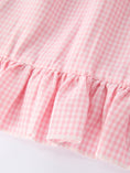 Load image into Gallery viewer, Back to School Pencil Plaid Girls Smocked Ruffle Collar Dress
