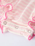 Load image into Gallery viewer, Strawberry Girl Romper Ruffle Peter Pan Collar
