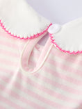 Load image into Gallery viewer, Strawberry Girl Dress Ruffle Peter Pan Collar
