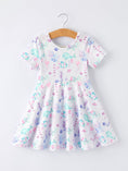 Load image into Gallery viewer, Summer Sea Life Print Girl Dress
