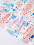 Load image into Gallery viewer, Pre-order Ocean Animal Print Girl Ruffle Dress
