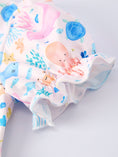 Load image into Gallery viewer, Pre-order Ocean Animal Print Girl Ruffle Dress
