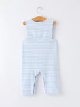 Load image into Gallery viewer, 4th of July Stripe Blue Boys Romper
