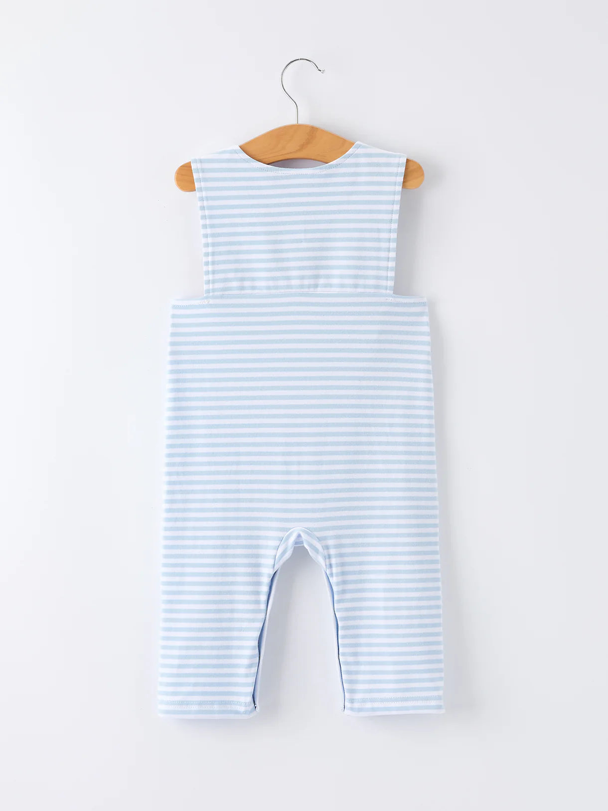 4th of July Stripe Blue Boys Romper