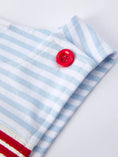 Load image into Gallery viewer, 4th of July Stripe Blue Boys Romper
