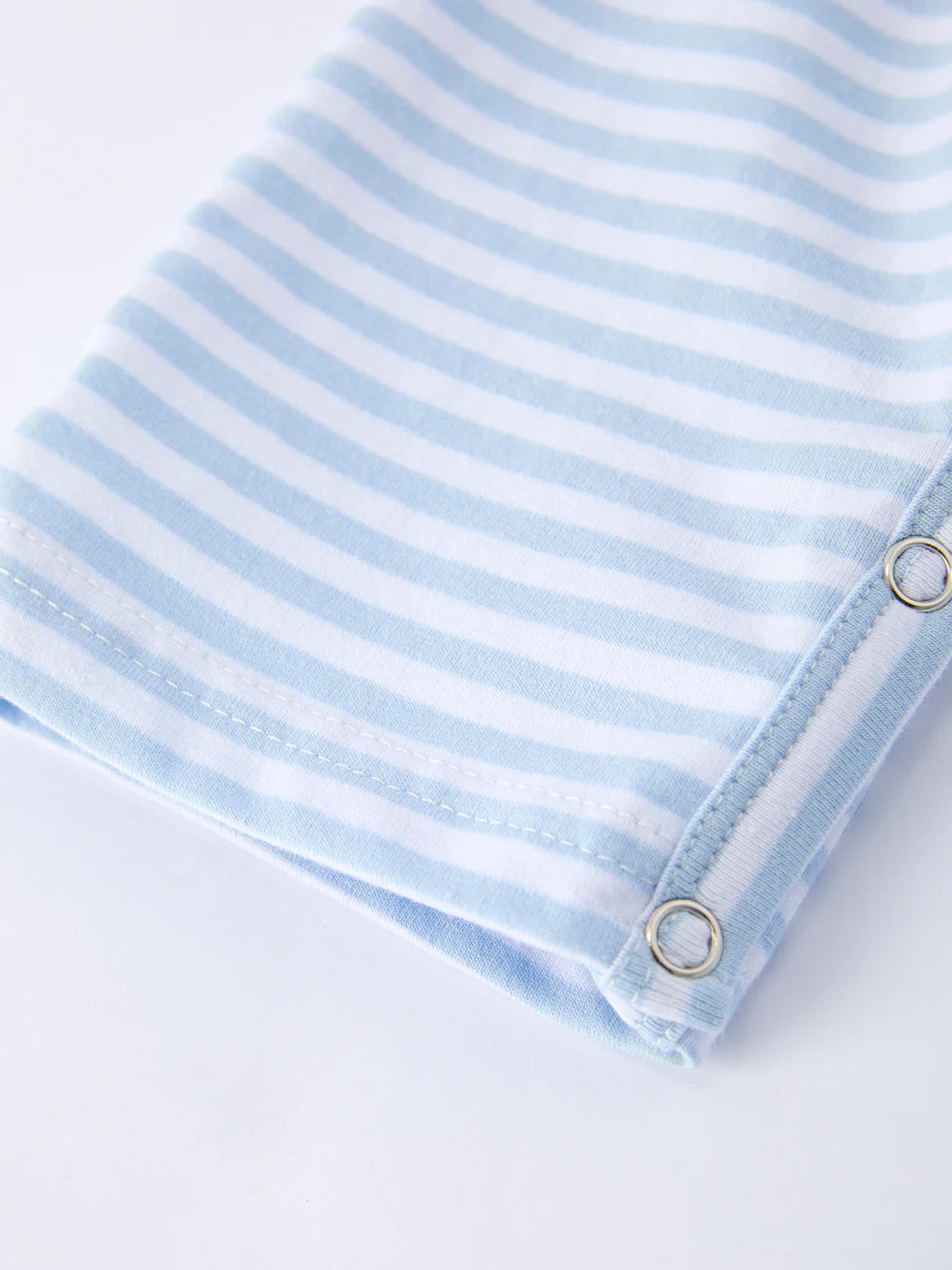 4th of July Stripe Blue Boys Romper