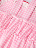 Load image into Gallery viewer, 4th of July Plaid Girls Dress Bow Ruffle
