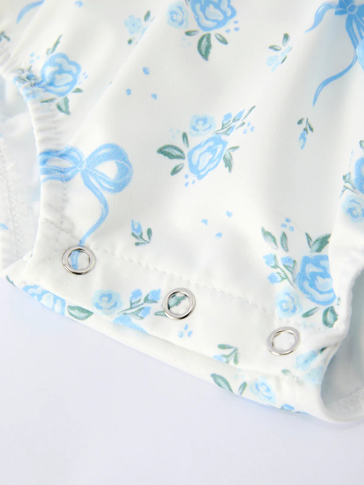 Spring Floral Girls Romper Bow Ruffle